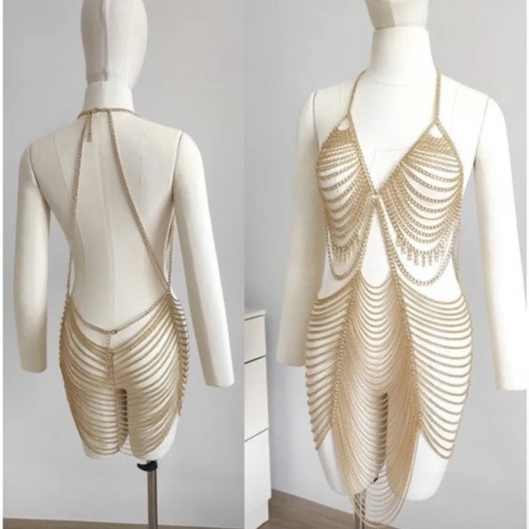 Gold Chain Dress - Picture 3 of 3